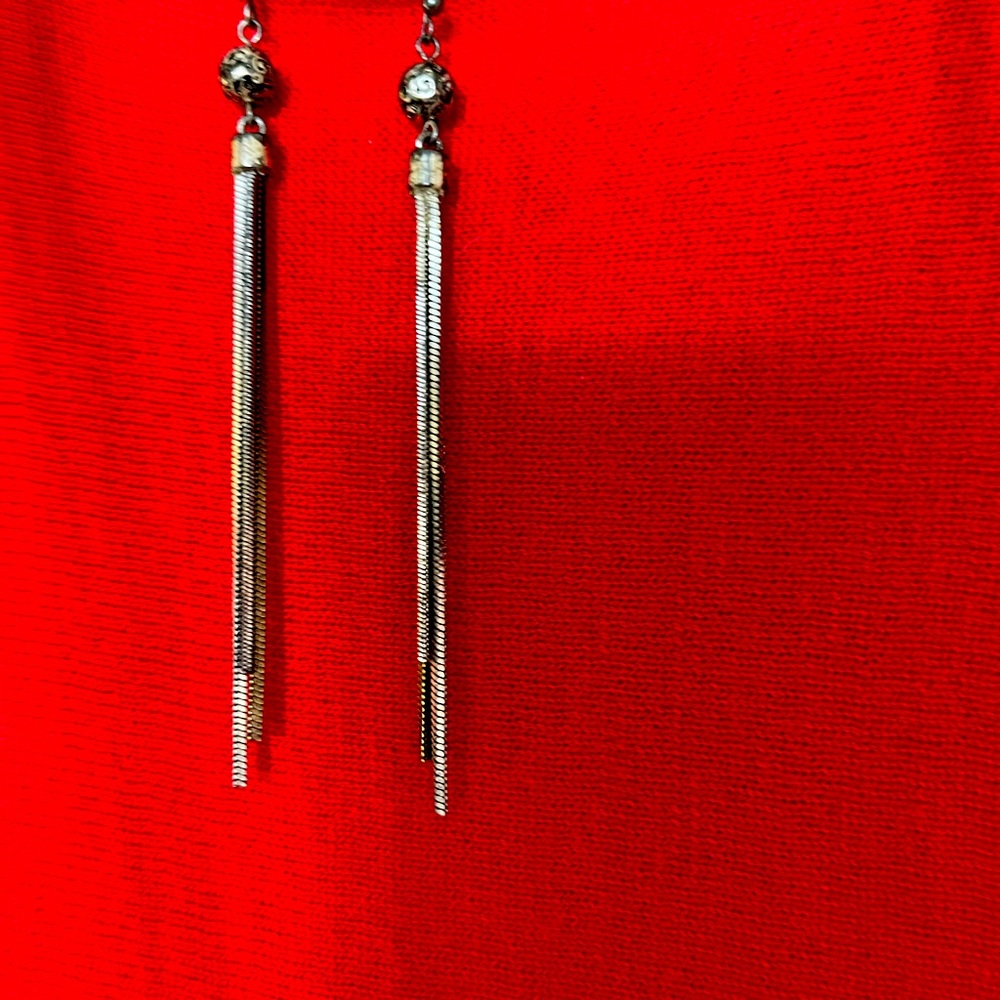 Chicos multi color metal earrings 4”